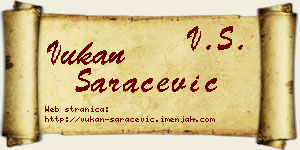Vukan Saračević vizit kartica